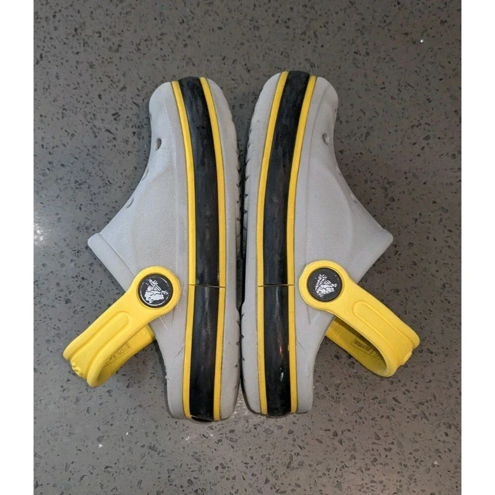 Crocs Kids Bayaband Clog Slip On Comfort Water Shoes Construction Yellow Size C9